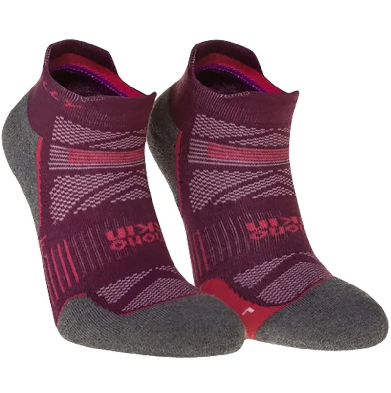 Hilly Women's Supreme Socklet Med Elderberry/Grey Marl-1